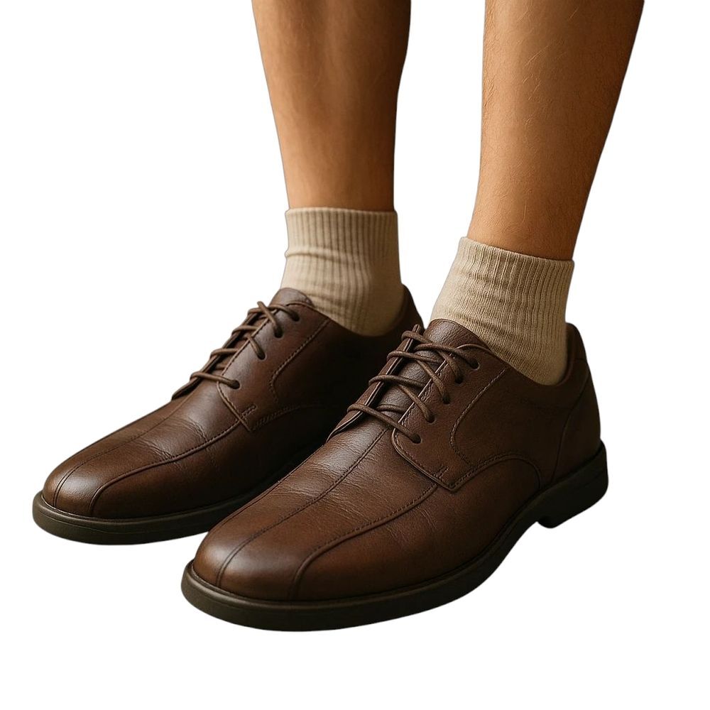 JOHNSTON & MURPHY Shuler Bicycle Brown Pebble Lace-up Size 10M Comfort & Style - Picture 16 of 16